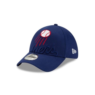 Sapca New Era Los Angeles Dodgers MLB Logo Elements 39THIRTY Stretch Fit - Albastri